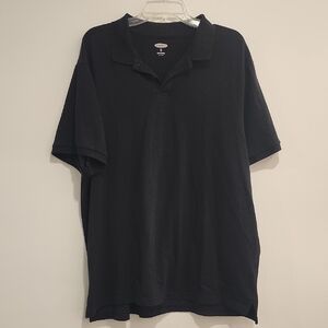 Old Navy Black Polo Shirt Timeless Comfort